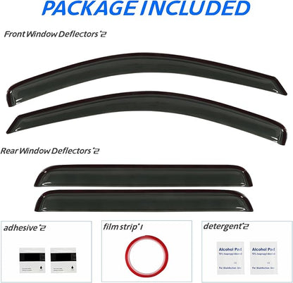 Rain Guard Fit for 2005-2010 Jeep Grand Cherokee, Outside Mount Side Window - Image 7