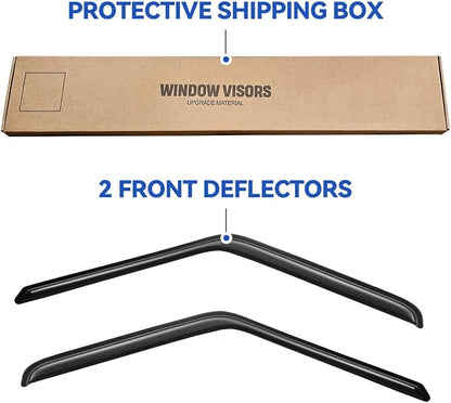 Window Visors Rain Guards for 1980-1996 Ford Bronco, Out-Channel Window Vent - Image 7