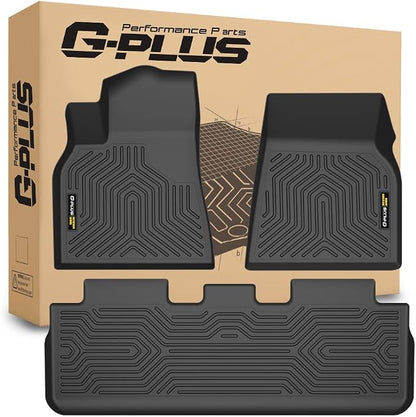 G-Plus Floor Mats for Tesla Model Y 2020 2021 2022 2023 2024 TPE Custom Fit All by G-PLUS