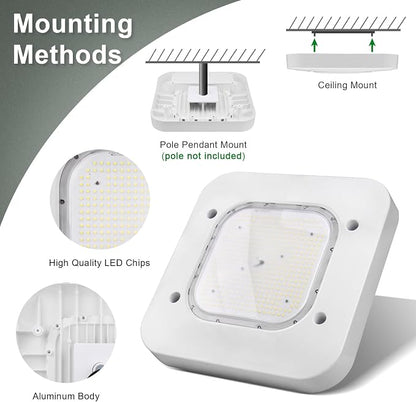 OSTEK LED Gas Station Canopy Light, 150W Carport Ceiling Light 5700K, Outdoor - Image 3