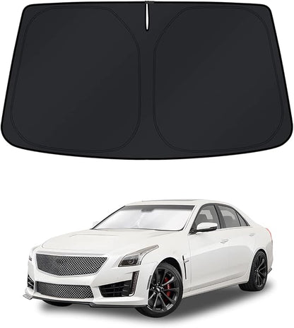 KUST Windshield Sun Shade for Cadillac CTS 2014-2019 Window Shade Sun Visor by KUST