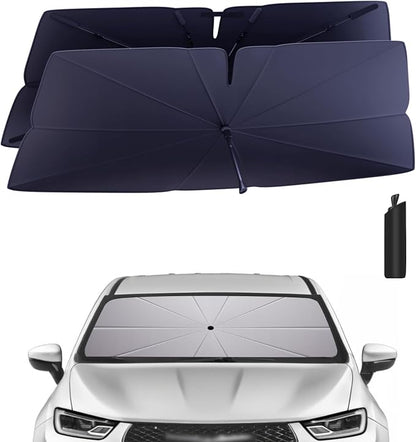Windshield Sun Shade Umbrella for 2017-2025 Chrysler Pacifica Accessories: by HIMUMOY