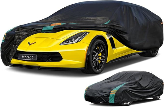 Coupe Car Cover Custom Fit for Chevrolet Corvette C4 C5 C6 C7 C8 Coupe by Molebt