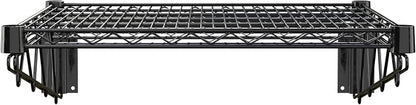 24" x 24" Black Epoxy Wire Wall Mount Shelf - Image 3