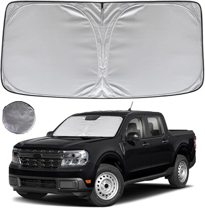 KAYZT Windshield Sun Shade for 2022 2023 2024 2025 Ford Maverick Foldable by KAYZT