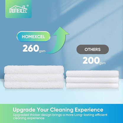 HOMEXCEL White Microfiber Cleaning Cloth, 12 Pack Premium Microfiber Towels - Image 4