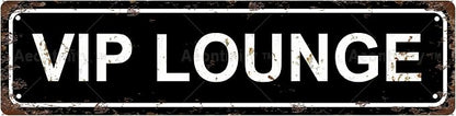 VIP LOUNGE Vintage Metal Tin Street Sign Bar Cafe Garage Cave Home Room Wall by Unknown