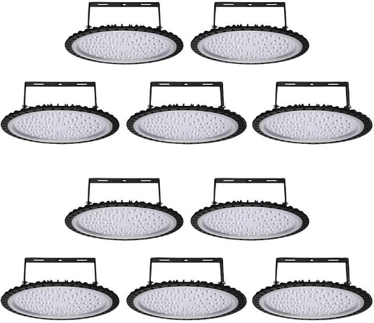Viugreum 10 Pack 300W UFO LED High Bay Light, 30000LM 6500K Daylight White by Viugreum