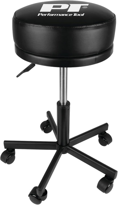 Performance Tool W85033 Extra-Thick Big Top Pneumatic Rolling Shop Stool by PerformanceTool