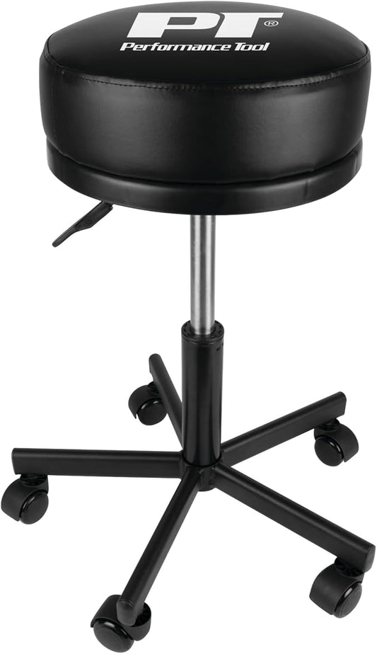 Performance Tool W85033 Extra-Thick Big Top Pneumatic Rolling Shop Stool by PerformanceTool