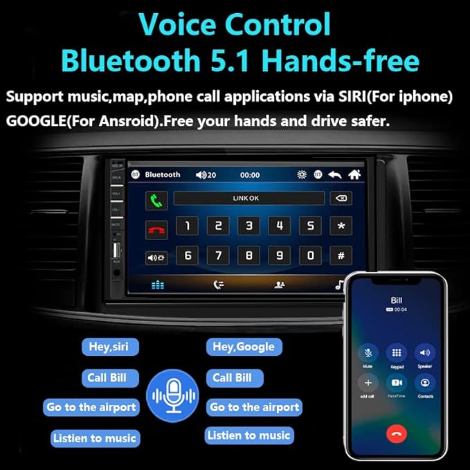 Naifay Double Din Car Stereo Compatible - Image 4