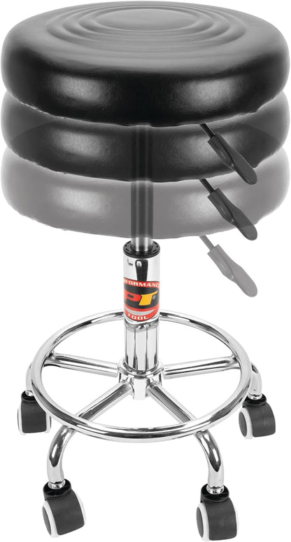 Performance Tool W85027 Adjustable Pneumatic Rolling Bar Stool, 250 Lbs Capacity - Image 9