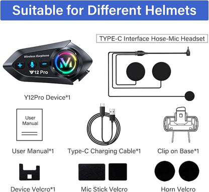 Motorcycle Helmet Headset Speakers Headphones - Image 8
