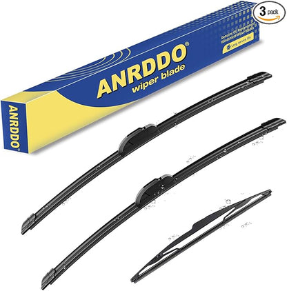 3 wipers Replacement for 2018 2019 2020 2021 2022 2023 Nissan Kicks Windshield by ANRDDO