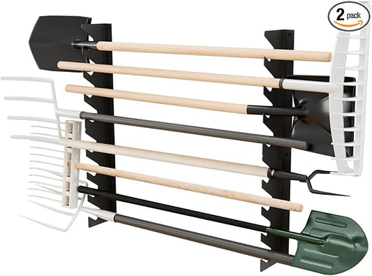 Garage Tool Organizer Wall Mount, Shed Yard Organization Racks by Unknown
