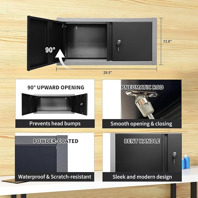 Metal Workbench Cabinet Set, Tool Cabinets - Image 5