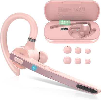Bluetooth Headset, Wireless Bluetooth 5.3 Earpiece, 90Hrs Hands Free Headset by Thunelec