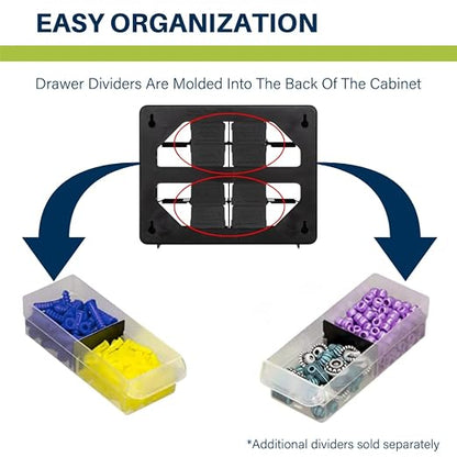 Akro-Mils 16-Drawer Plastic Drawer Storage Cabinet - Image 6