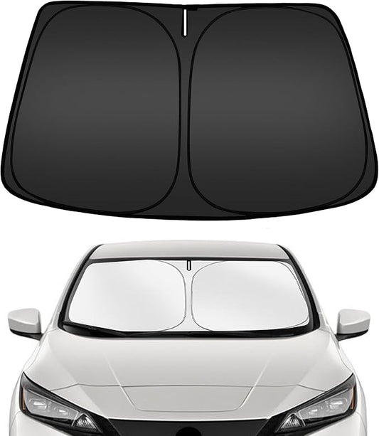 ARISMOTOR Windshield Sun Shade for Ni-ssan Leaf 2018-2025, Custom Fit Foldable by ARISMOTOR