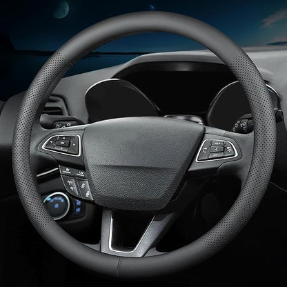 New Nappa Leather car Steering Wheel Cover，for Car Truck SUV 15 inch - Image 4