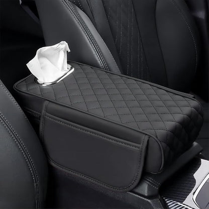 Car Armrest Cover Leather Car Console Covers Box Pad by Rneswi