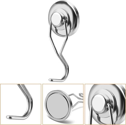 DIYMAG Swivel Swing Powerful Magnetic Hooks, 100LB Strong Heavy Duty Neodymium - Image 2