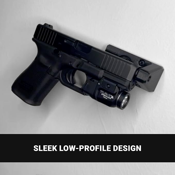 Spartan Mounts Universal Pistol Revolver Wall Mount | Display Hook Adapter Bore - Image 3