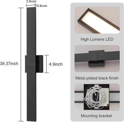 39.4" Long Outdoor Wall Lights Modern LED Exterior Lighting Fixtures Matte - Image 7