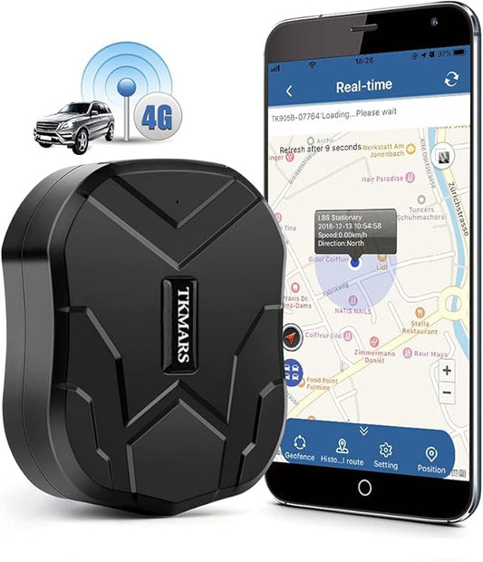 GPS Tracker for Vehicles 4G TK905B 10000mAh Long Battery Life, Car GPS Tracking by TKMARS