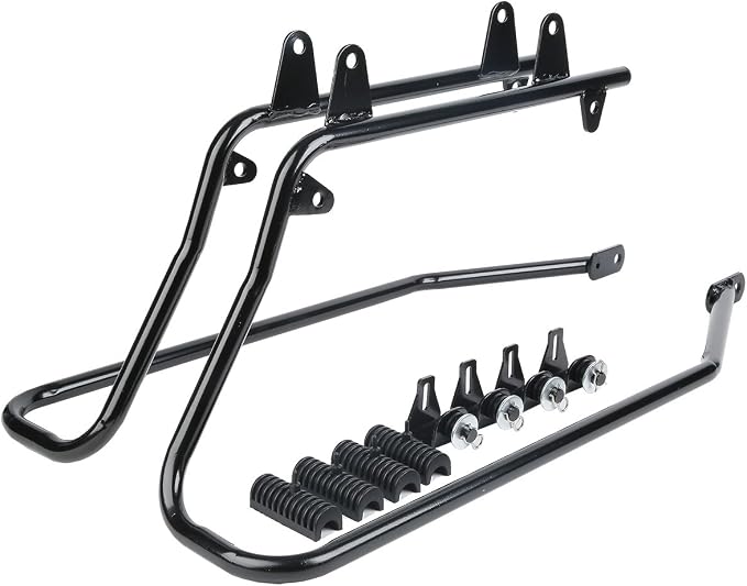 XFMT Hard Saddlebags Saddle Bag Turnk W/Black Conversion Brackets - Image 6