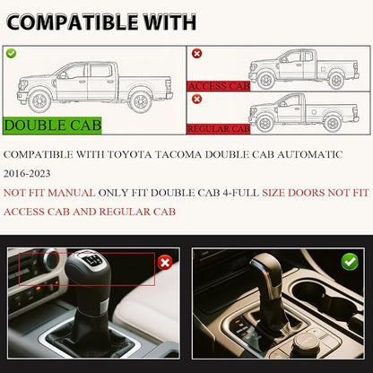 G-PLUS Floor Mats Fit for Toyota Tacoma 2016-2023 Double Cab TPE All Weather - Image 2
