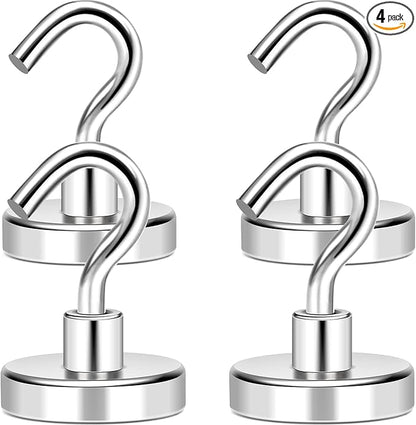 MIKEDE Magnetic Hooks, 80Lbs+ Heavy Duty Magnetic Hooks by MIKEDE