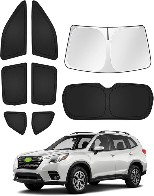 Sunshades for 2025 2026 Subaru Forester Accessories Windshield Sun Shade Side by Canvcle