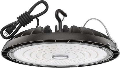 LED High Bay Light 200W, 30000LM 5000K Bright UFO High Bay Light by DEMILARE