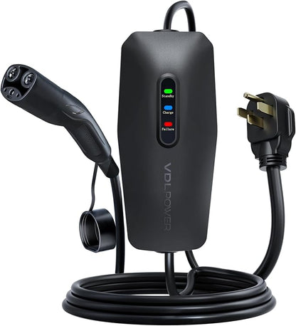 Level 2 EV Charger for Tesla 32Amp, 7KW Electric Vehicle Portable Charger by Unknown