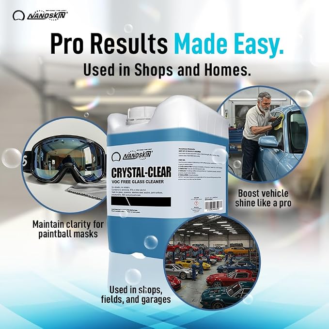 Nanoskin CRYSTAL-CLEAR VOC-Free Glass Cleaner, 32 Oz. Pack - Image 6