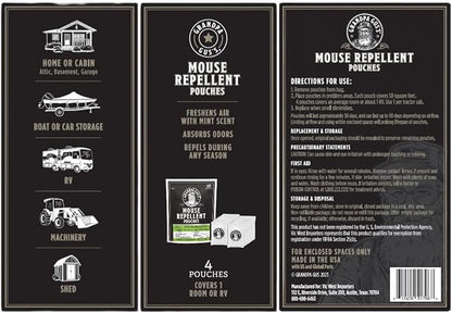 Grandpa Gus's Natural Mouse Repellent Pouches, Cinnamon/Peppermint Oils Repel - Image 7