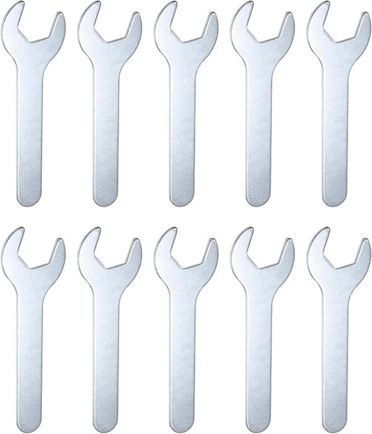 HARFINGTON 10pcs Small Wrench 21x126x2.8mm Metric U-Shaped Single Open Ended by HARFINGTON