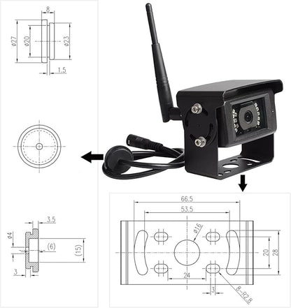 Haloview MC7108 Wireless RV Backup Camera System 7'' Monitor Built in DVR Rear - Image 6