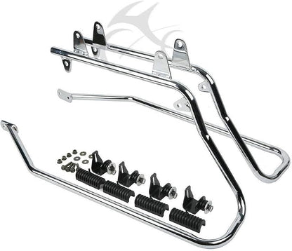 XFMT Hard Saddlebags + Chrome Conversion Brackets Compatible - Image 8