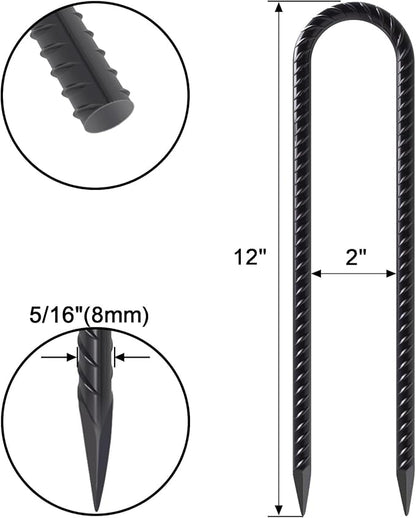 VVOKGO Trampoline Stakes 12 Inches Anchors High Wind Heavy Duty, Camping Tent - Image 2