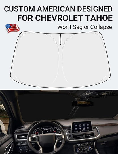 Proadsy 2025 Upgrade Windshield Sun Shade Custom Fit Tahoe Z71, High Country - Image 2