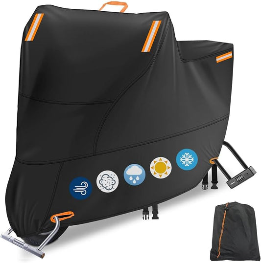 Waterproof Motorcycle Cover Outdoor, Motorbike Scooter Moped Rain Dust by RELEDESA