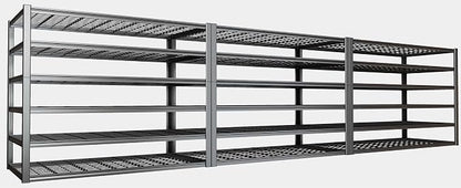 50" W Garage Shelving Heavy Duty, 6 Tier Garage Shelves, Commercial Metal by PMKES