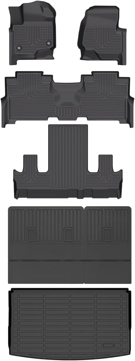 Wayhigh-All Weather Floor Mats and Cargo Mat Set Fit by Wayhigh