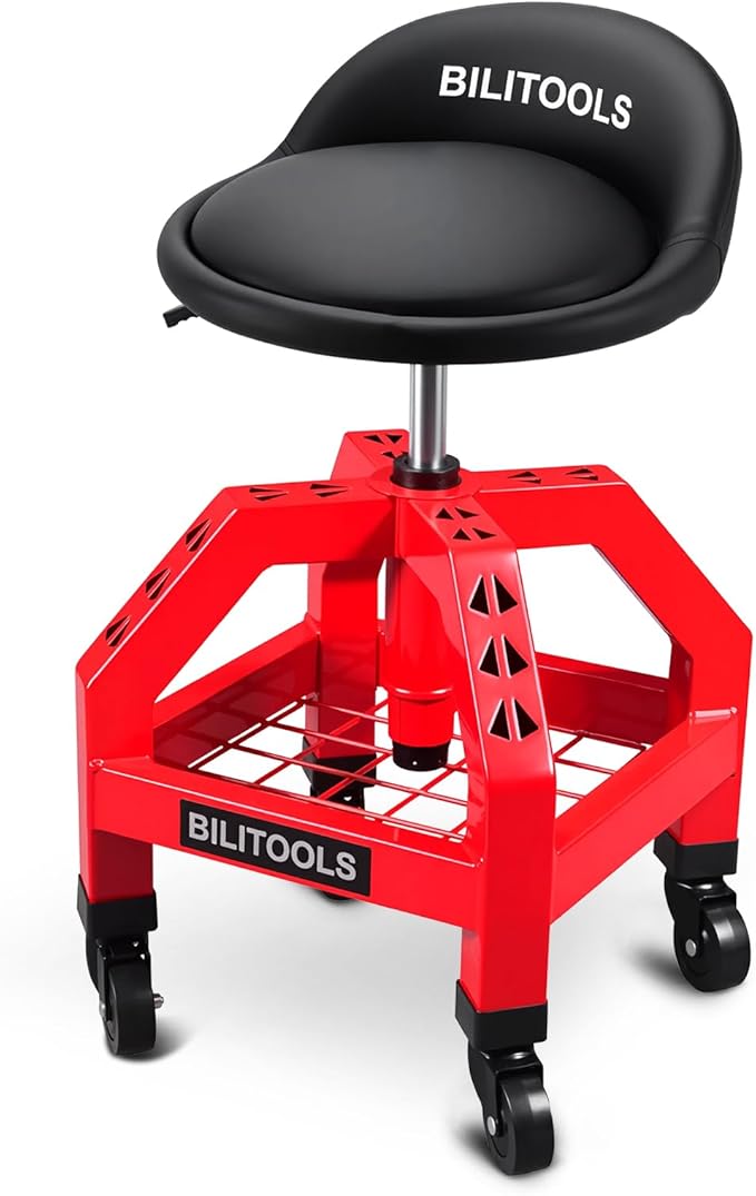 BILITOOLS Heightened Rolling Shop Stools by BILITOOLS