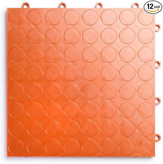 Big Floors RaceDeck CircleTrac, Interlocking Non-Slip Garage Flooring Tile by BigFloors