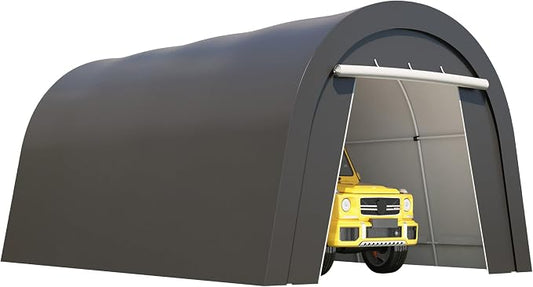 Kiss the Water Carport, Round Portable Garage, Steel Heavy Duty Carport by KisstheWaterPatioTool