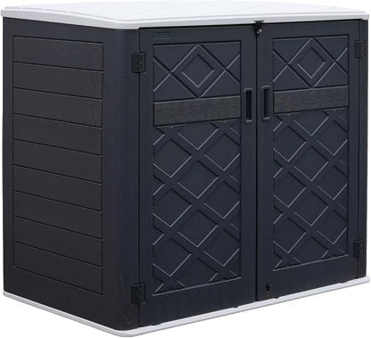 ADDOK Larger Outdoor Storage Shed Weather-Resistance, Horizontal Outdoor by ADDOK