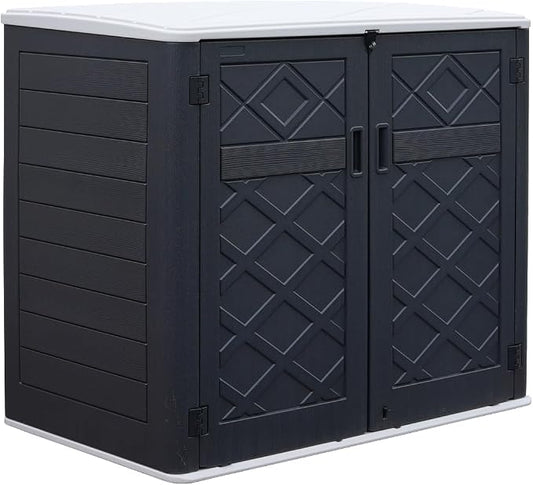 ADDOK Larger Outdoor Storage Shed Weather-Resistance, Horizontal Outdoor by ADDOK